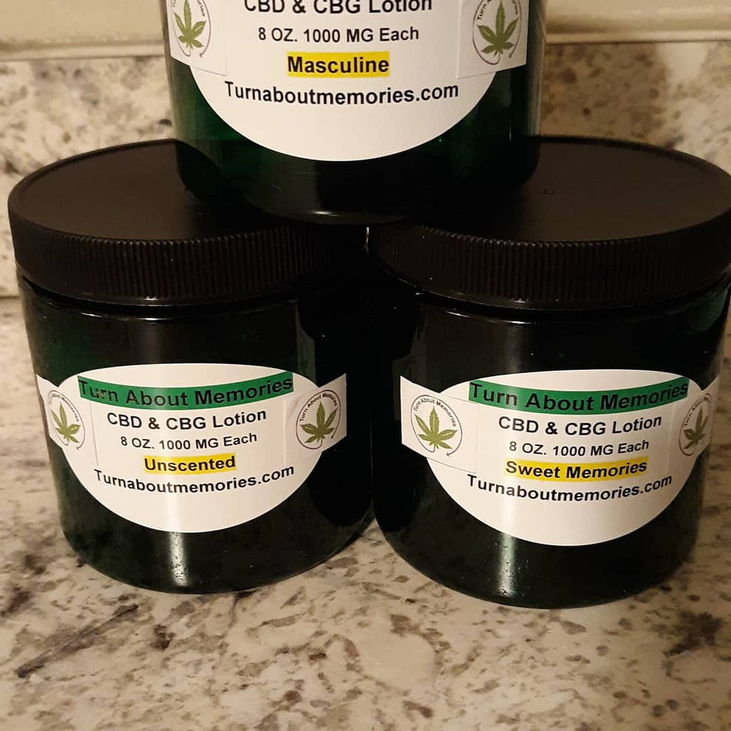I CBD & CBG Lotion 1000 MG of Each/ 2000 MG total 8 OZ